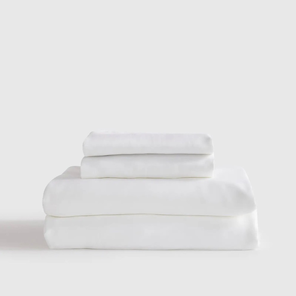 Quince Bamboo Sheet Set In White King 491